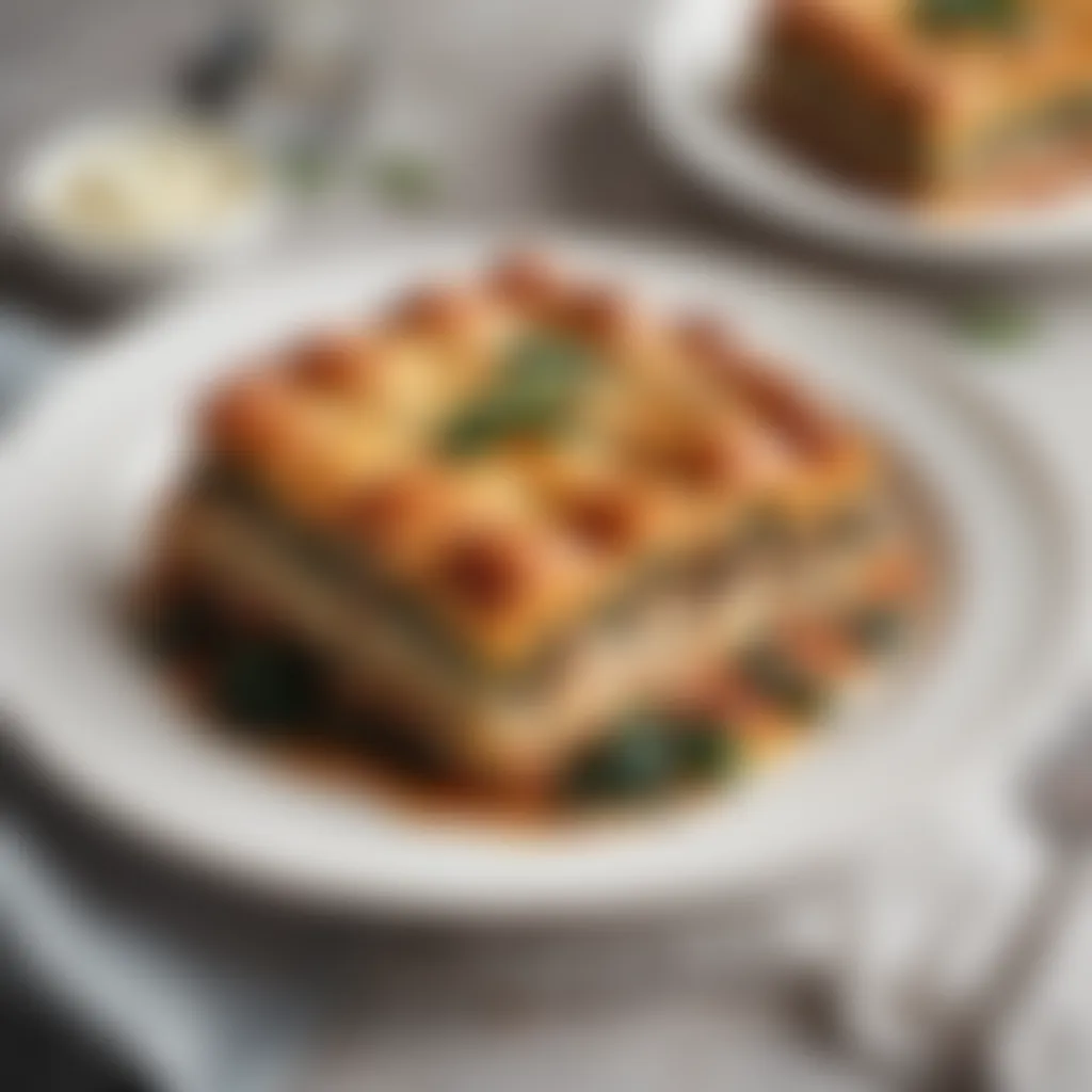 Bubbling Delight - Sausage and Spinach Lasagne