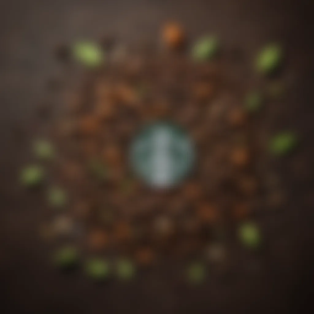 A detailed view of tea leaves and ingredients used in Starbucks caffeinated teas.