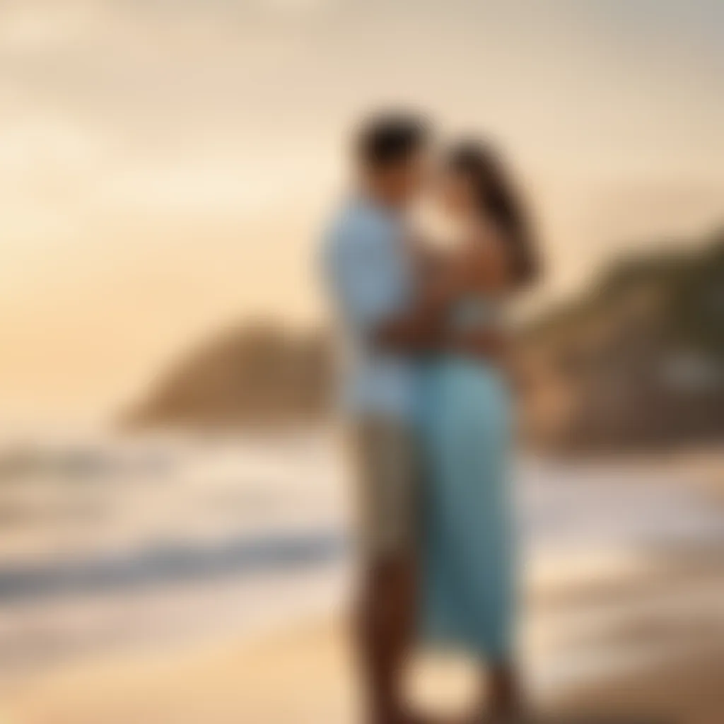 Couple Embracing by the Beach