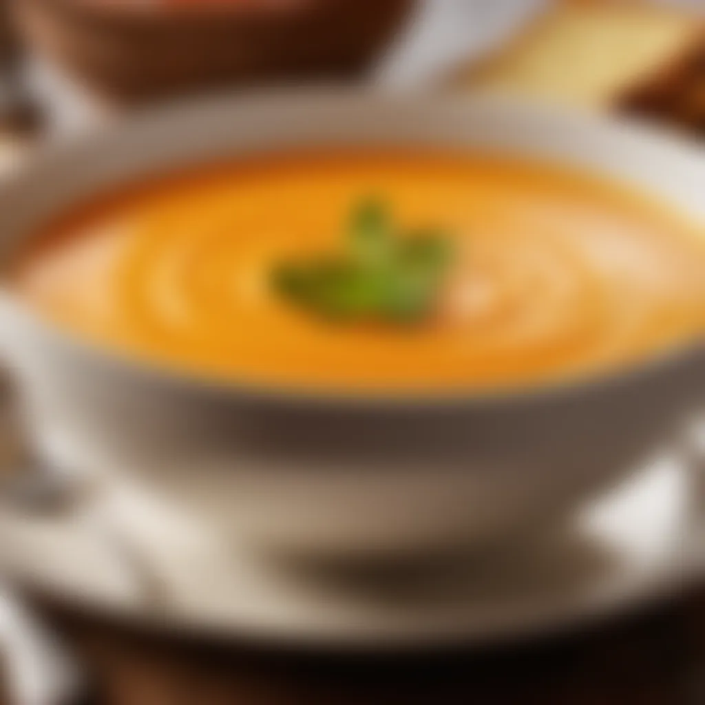 Delicious carrot soup