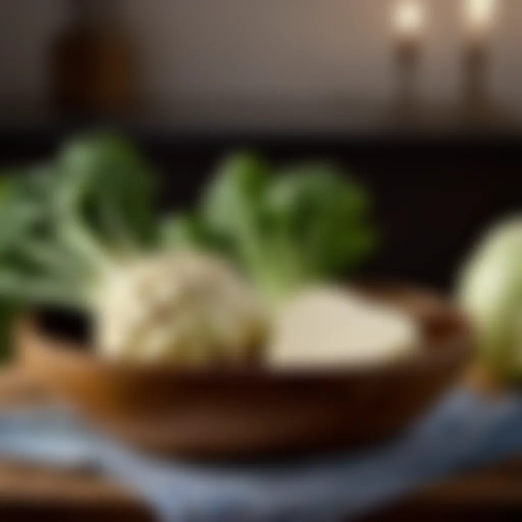 Fresh celeriac in a wooden bowl