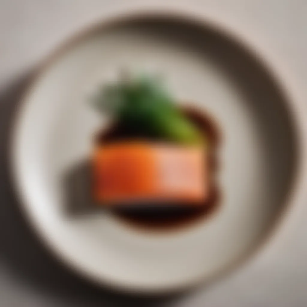 Elegant Japanese ceramic plate showcasing agebitashi