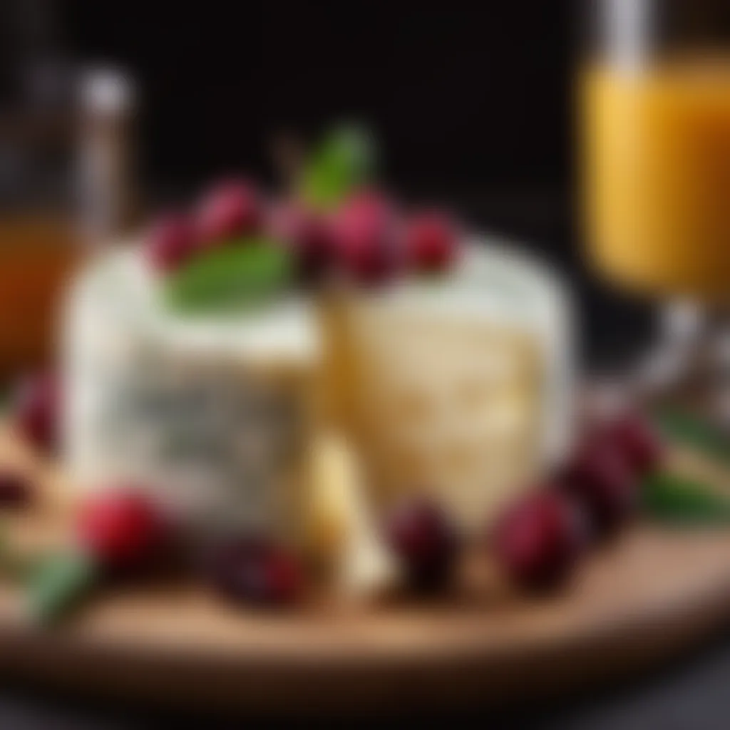 Wholesome Wensleydale Cheese Infusion Wensleydale Cheese Wheel with Cranberries