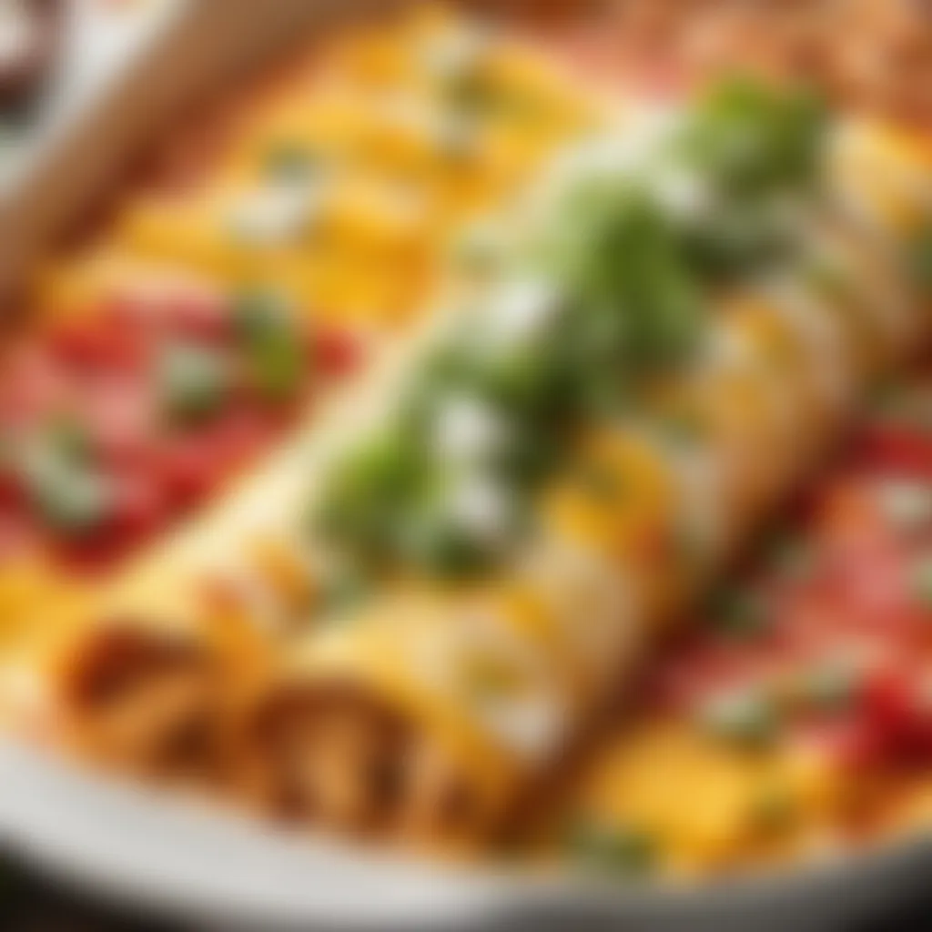 Colorful Fresh Ingredients for Cheesy Chicken Enchiladas