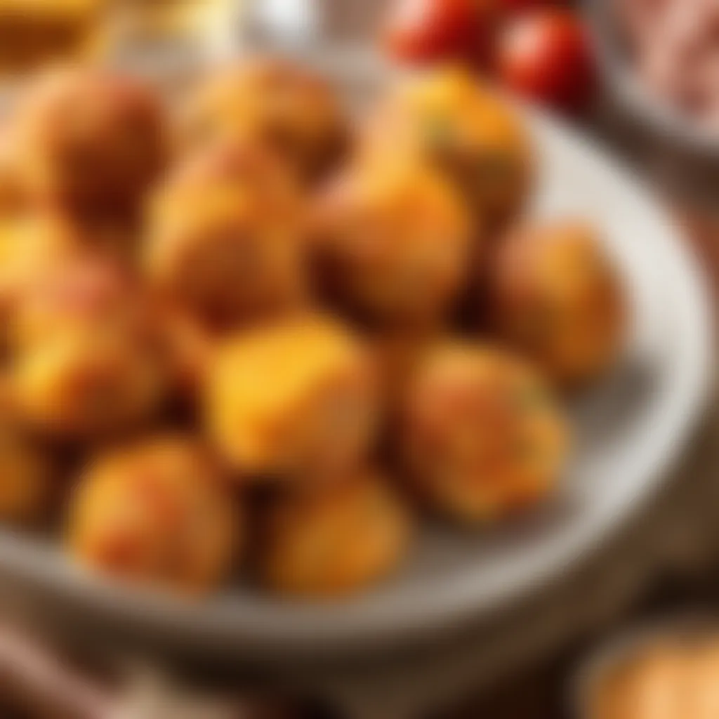 Cheesy Sausage Balls Cheesy Sausage Balls