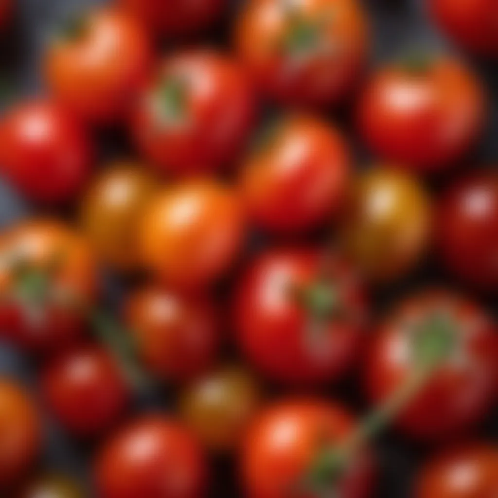 Vibrant red cherry tomatoes