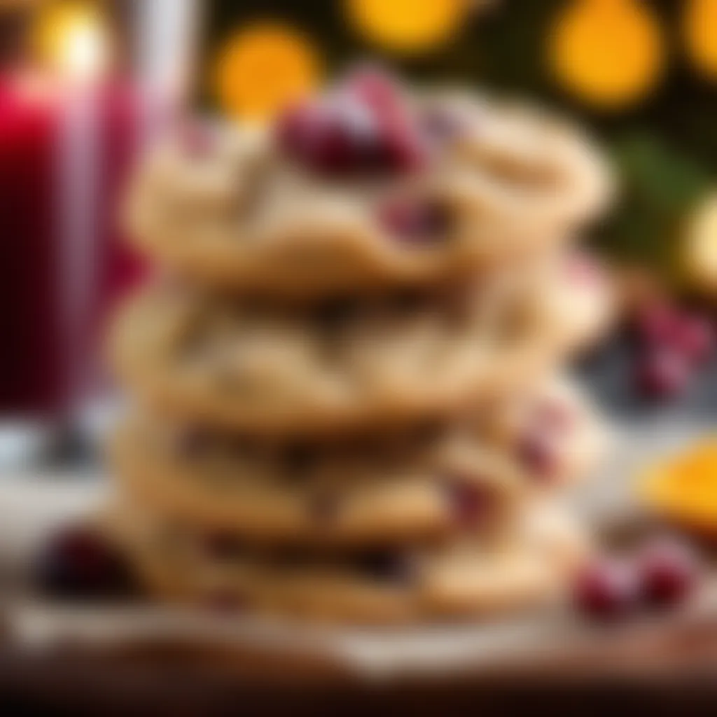 Chewy Cranberry Orange Zest Cookies