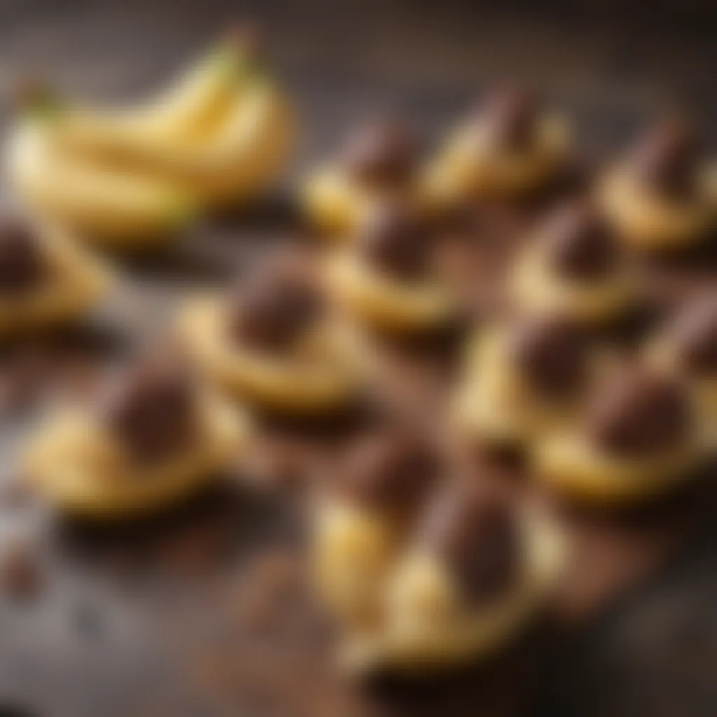 Chocolate Drizzled Banana Bites