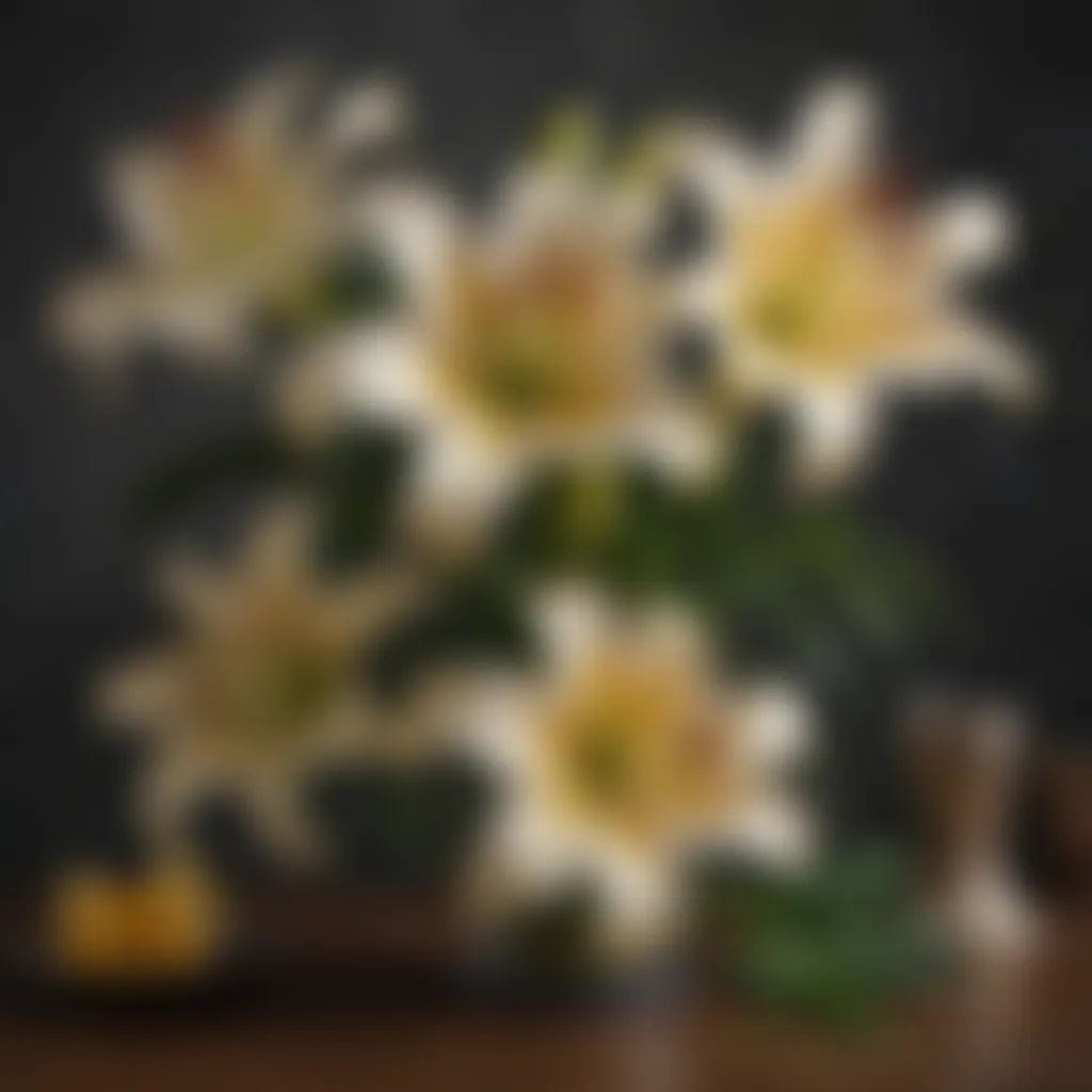 Lilies: Symbols of Admiration and Grace An elegant arrangement of lilies conveying admiration and respect