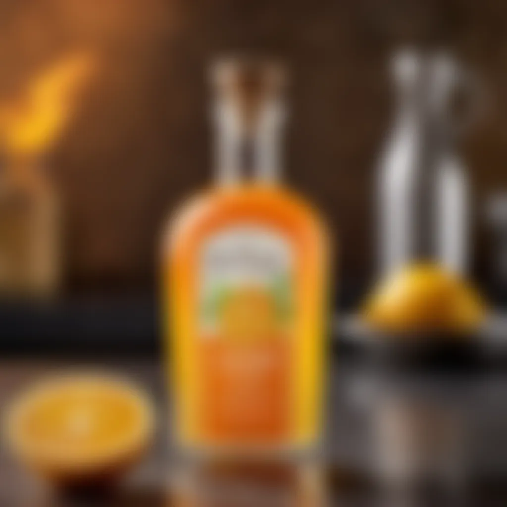 Citrus Burst Simple Syrup in an Elegant Bottle