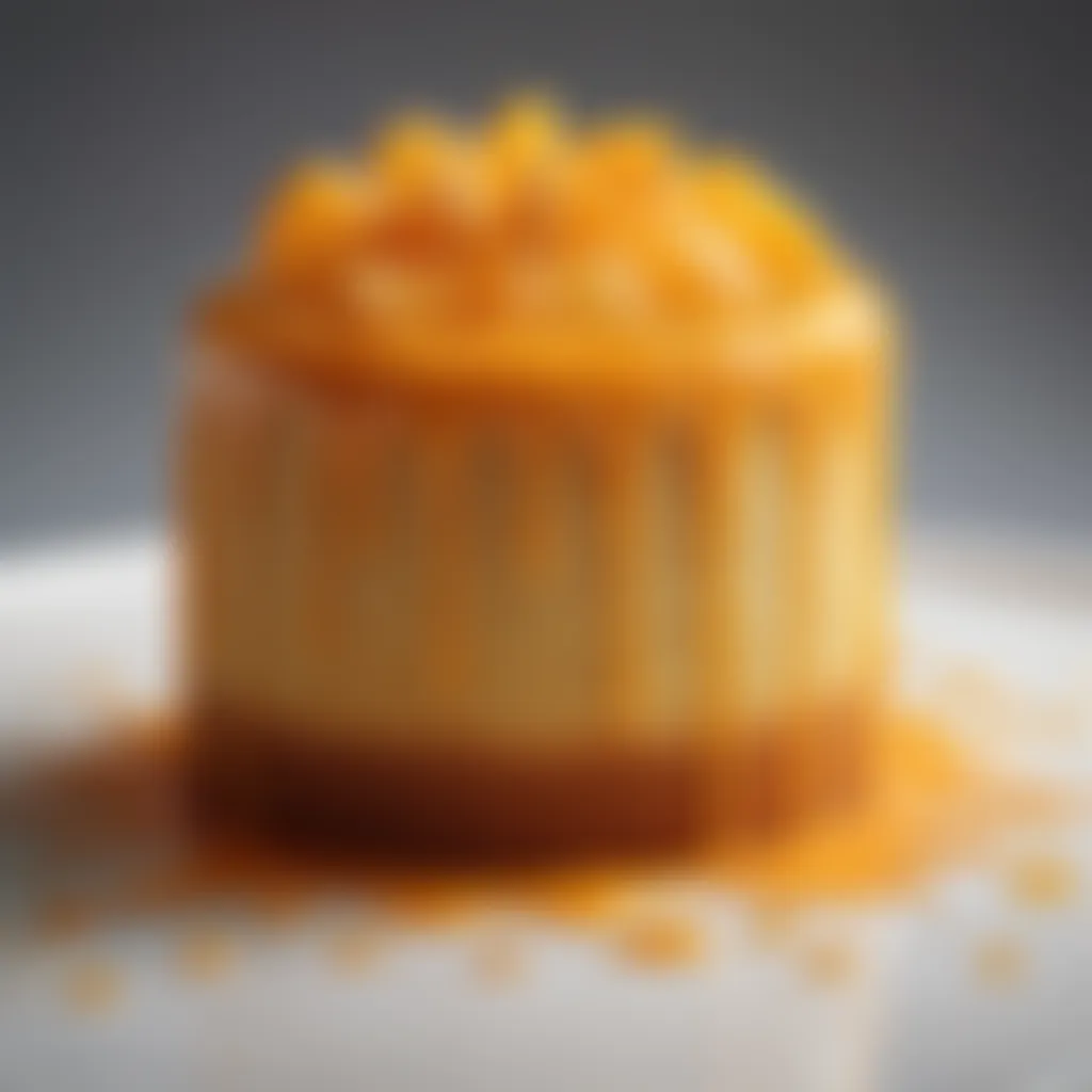 Vibrant Citrus Zest Garnish on Orange Cake