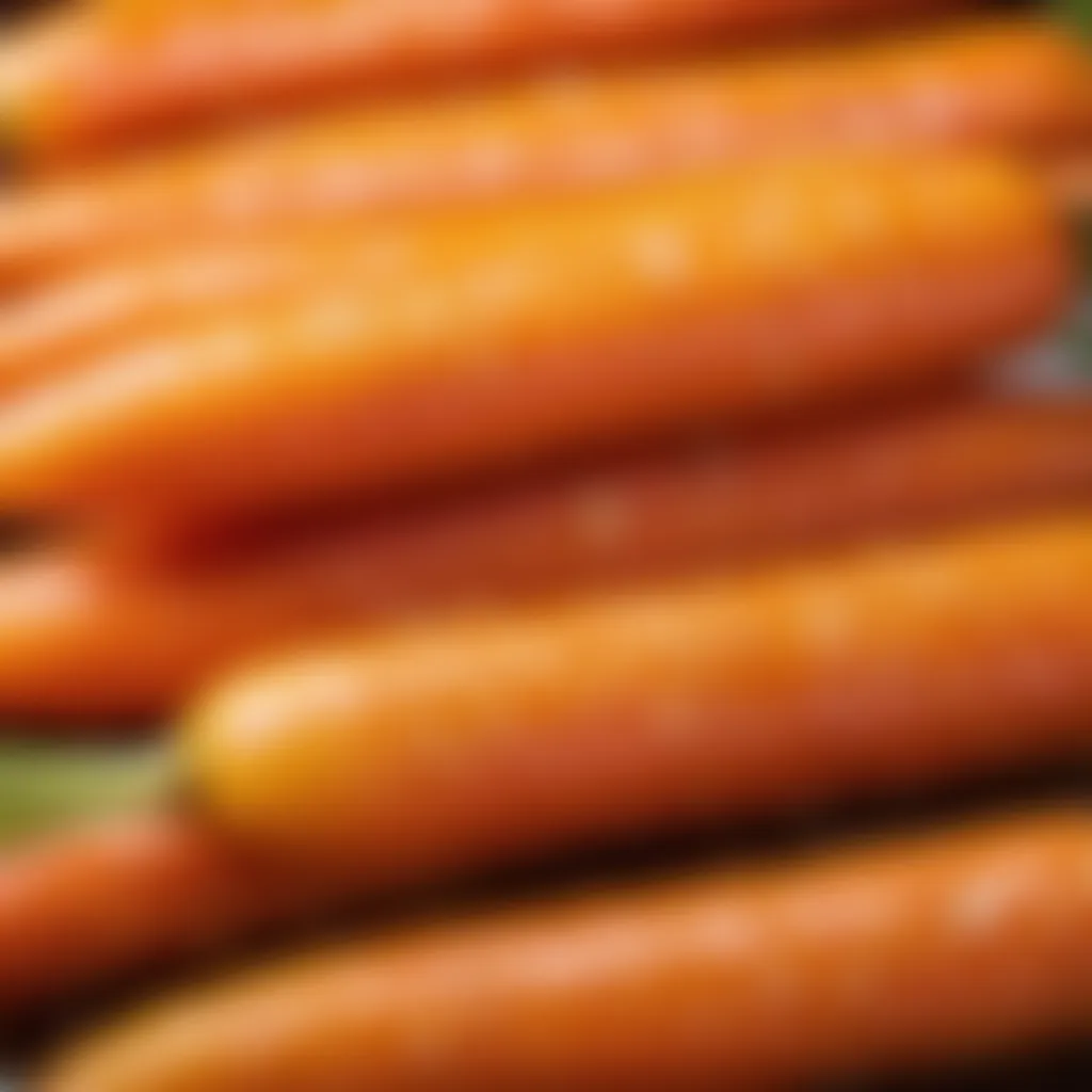 Close-Up of Glazed Carrots