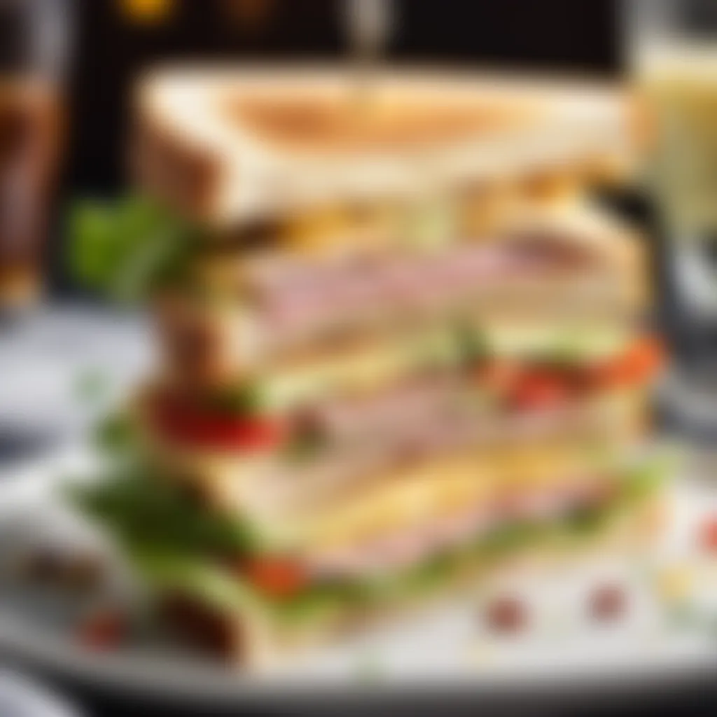 Club Sandwich Cutting