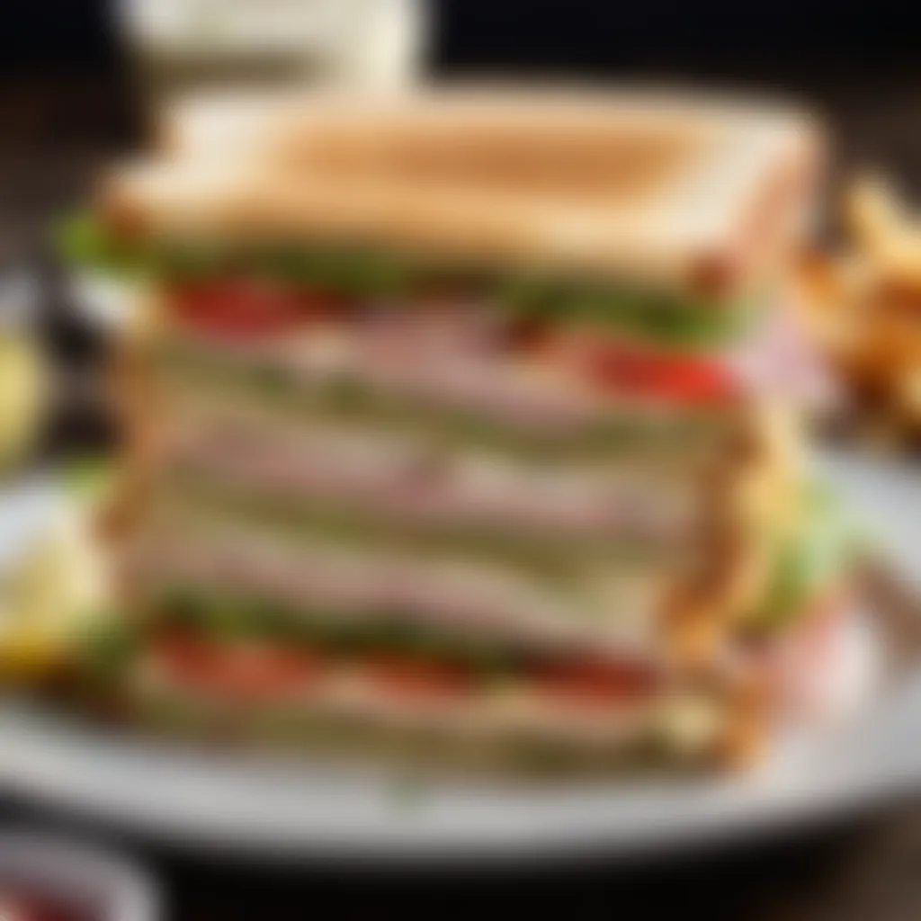 Club Sandwich Presentation