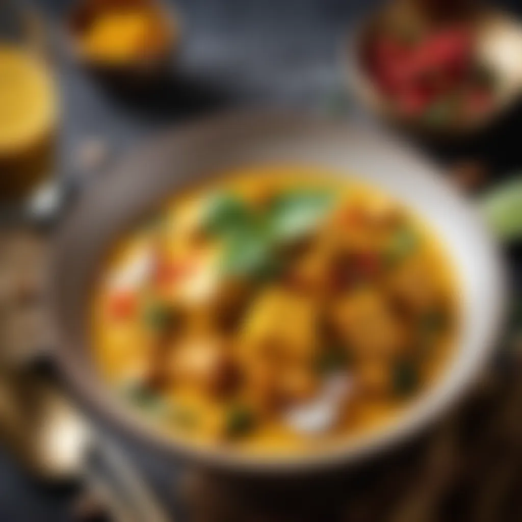 Exquisite Coconut Milk Infused Curry Dish