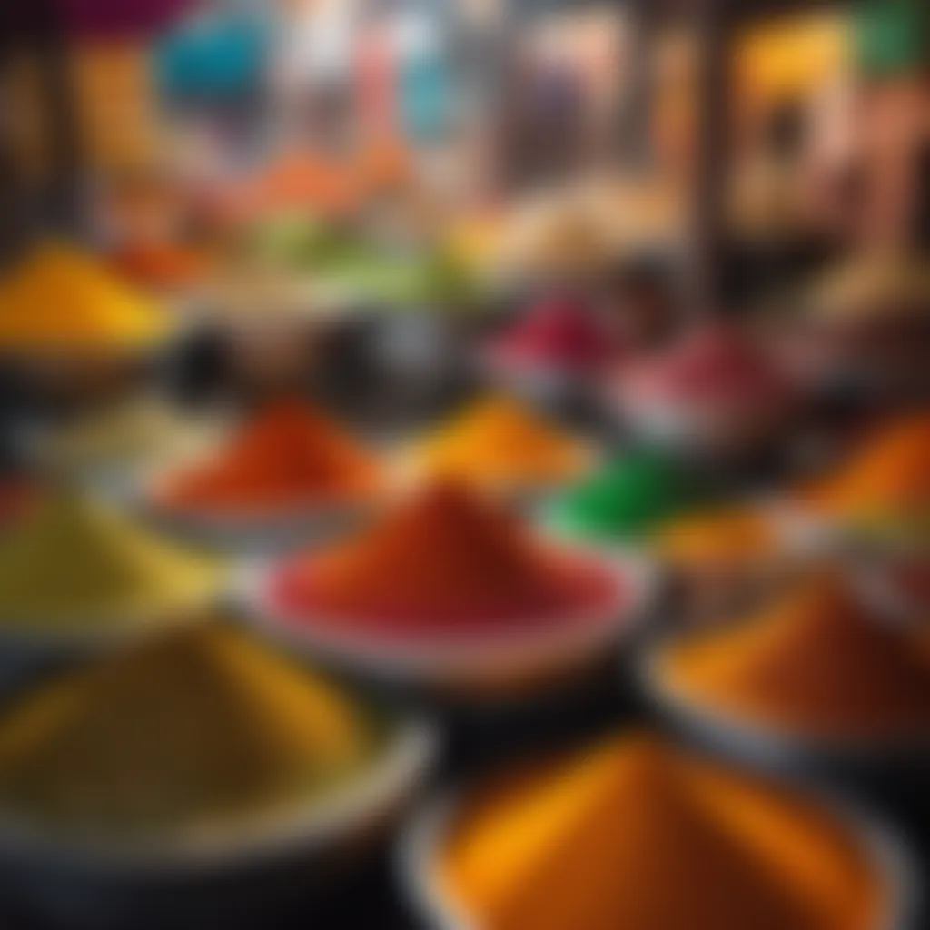 Colorful Indian Spice Market