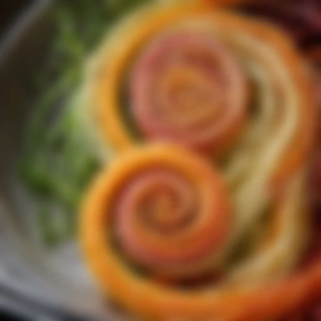 Embracing vibrant vegetable spirals in your dishes Colorful spiralized vegetables