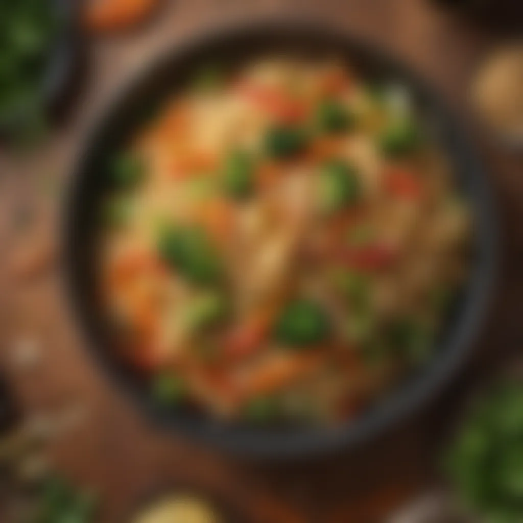 Vibrant Ingredients for a Flavorful Dish Colorful Vegetables for Fresh Veg Chow Mein