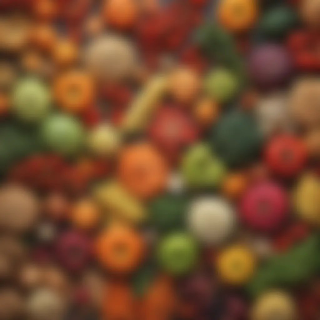 Colorful array of fresh gluten-free produce