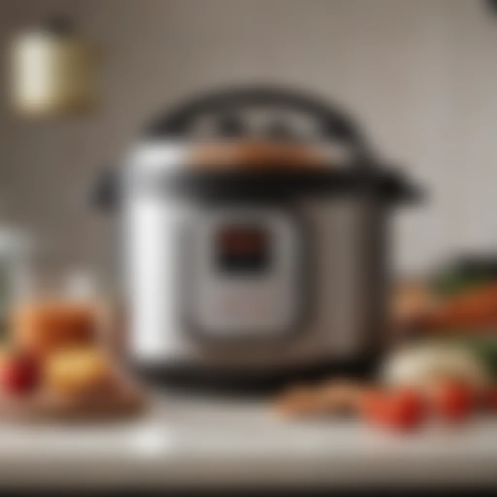 An Instant Pot highlighting its versatile features and settings.