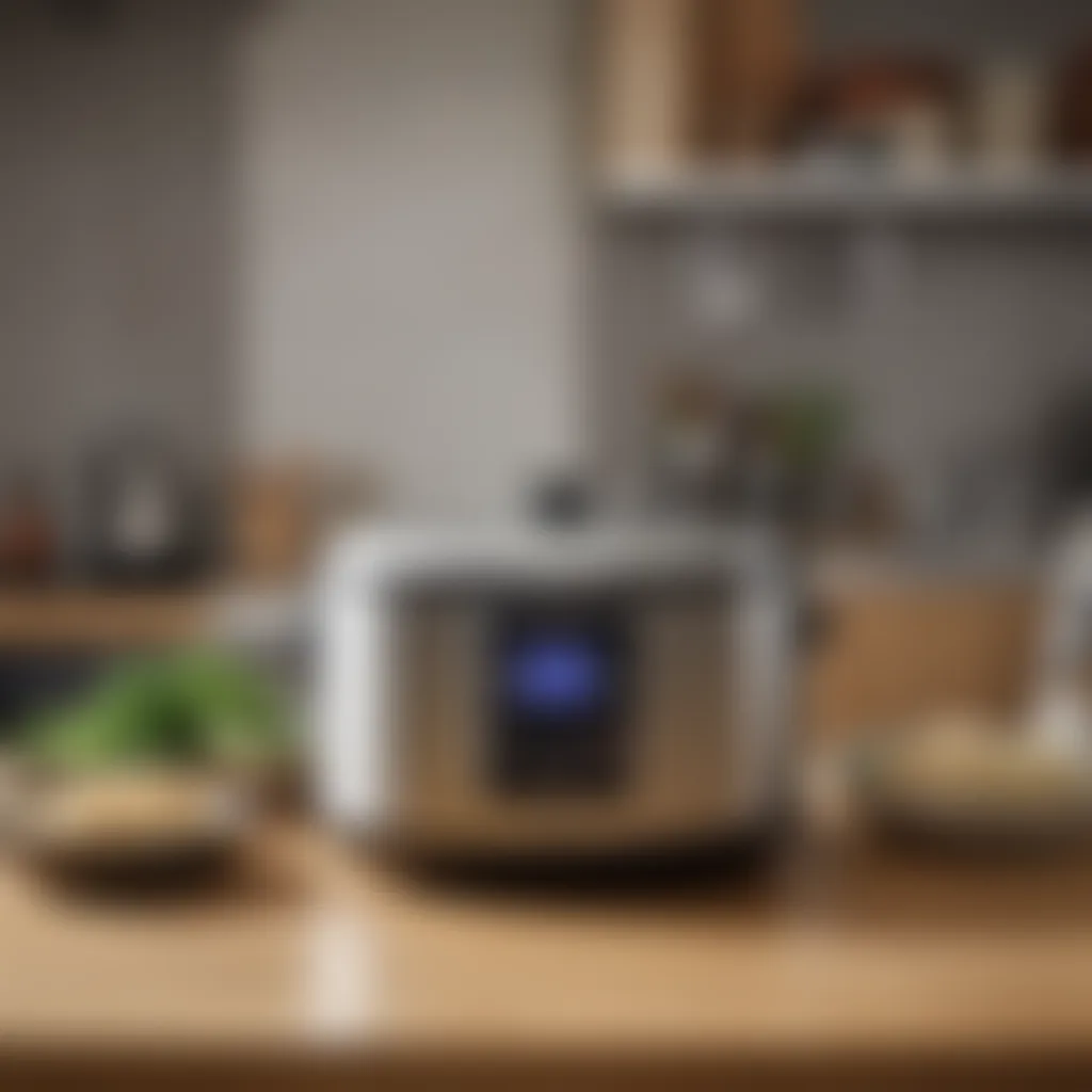 Zojirushi Neuro Fuzzy Rice Cooker in a modern kitchen setting