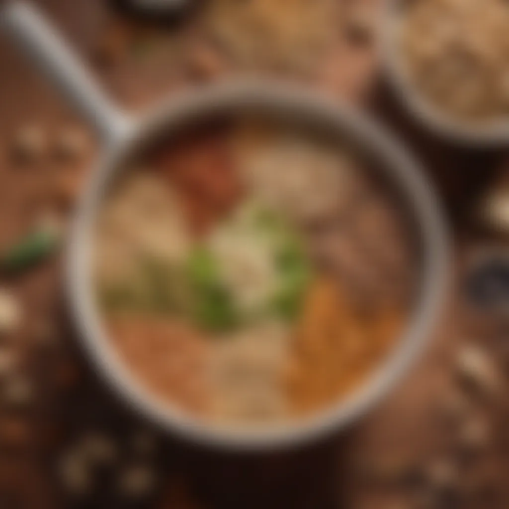 Selection of grains and legumes in a bowl