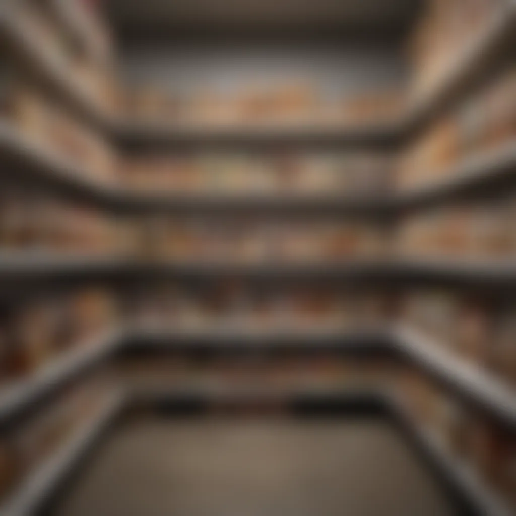 Effective Inventory Management An organized pantry showing food inventory management