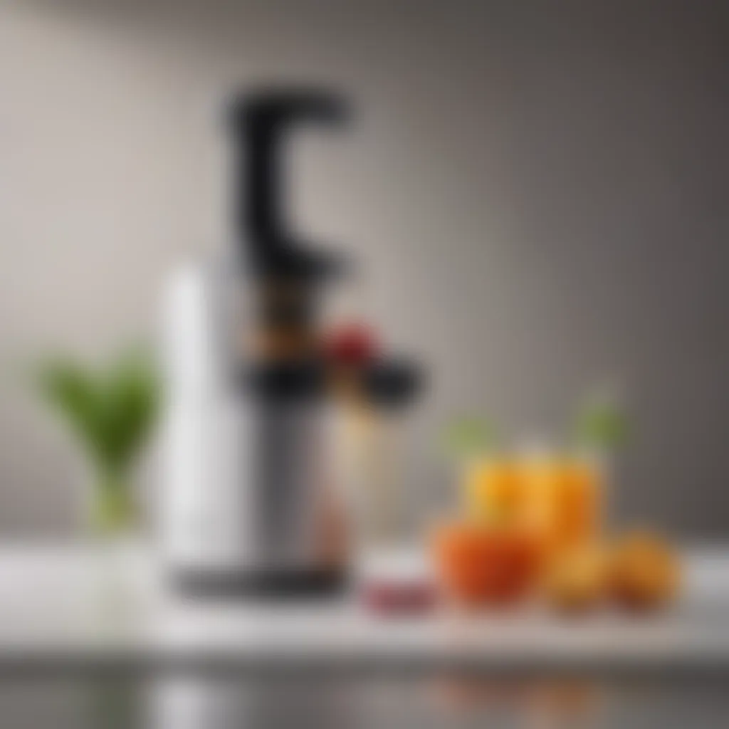 Elegant Aeitto slow juicer showcasing its sleek design