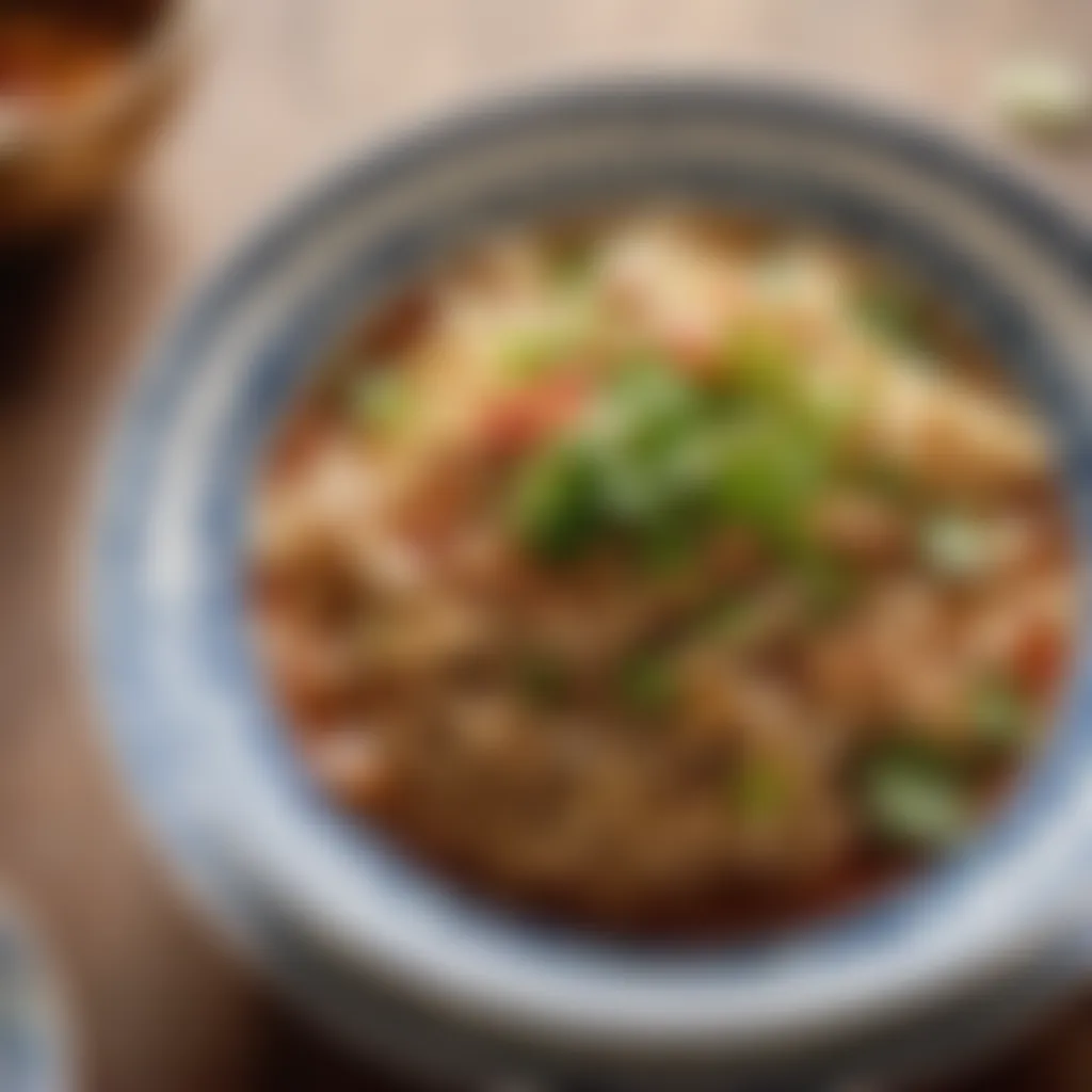 Cooked Kapoon noodles in a bowl