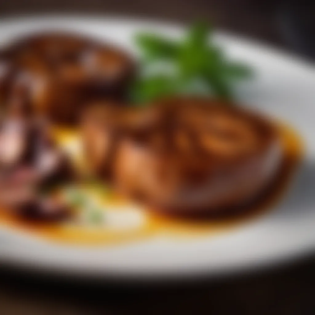 Cooked Kidney on a Plate Cooked kidney on a plate