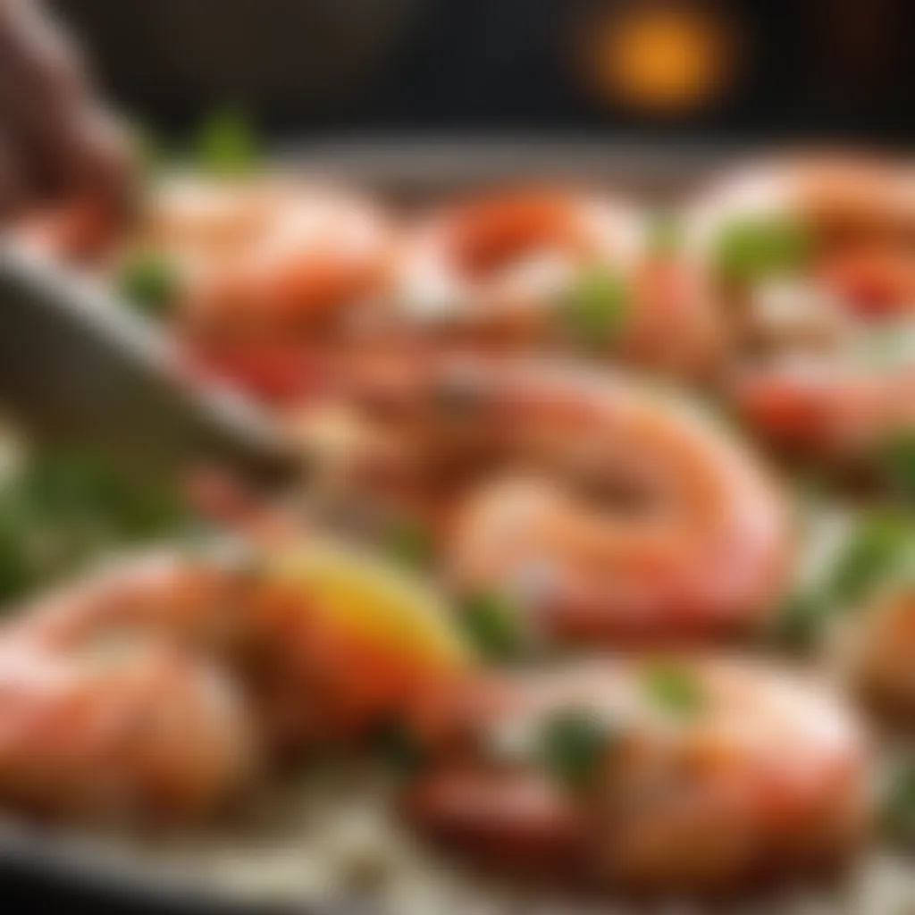 Cooking Garlic Prawns Cooking Garlic Prawns