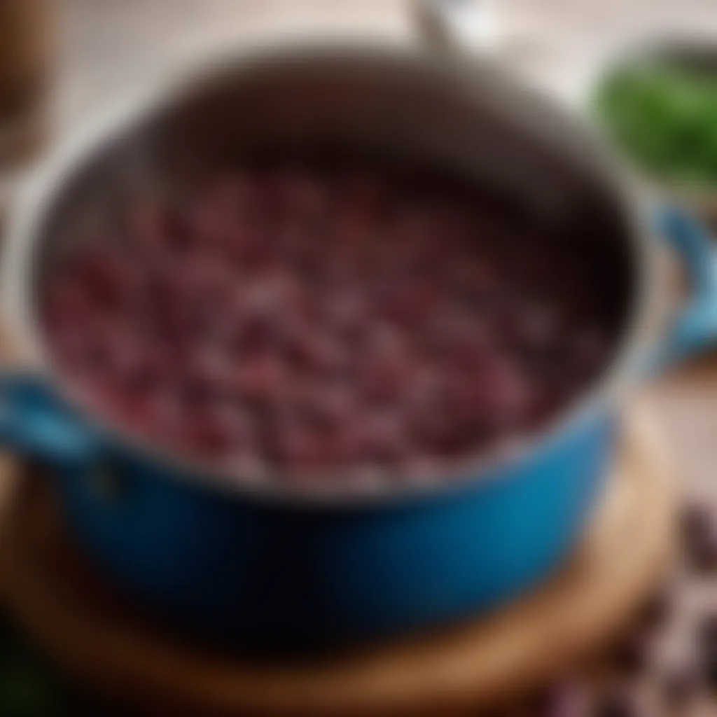 Cooking Kidney Beans in a Pot