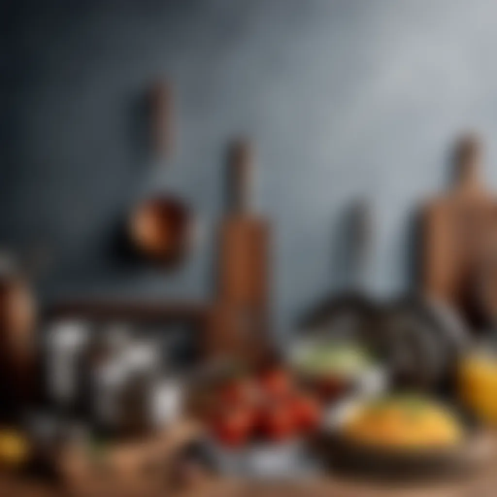 Culinary Utensils and Equipment Illustration depicting various cooking tools and equipment