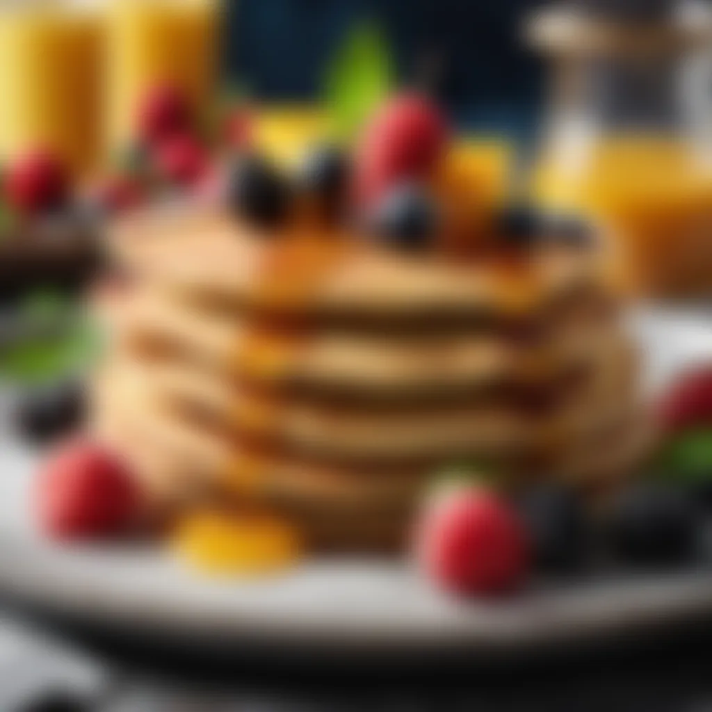 Atta Pancakes with Fresh Fruits