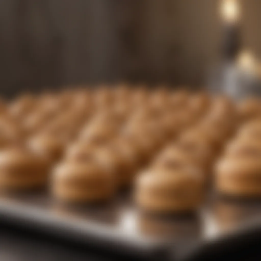 Hazelnut Macarons Cooling on Tray