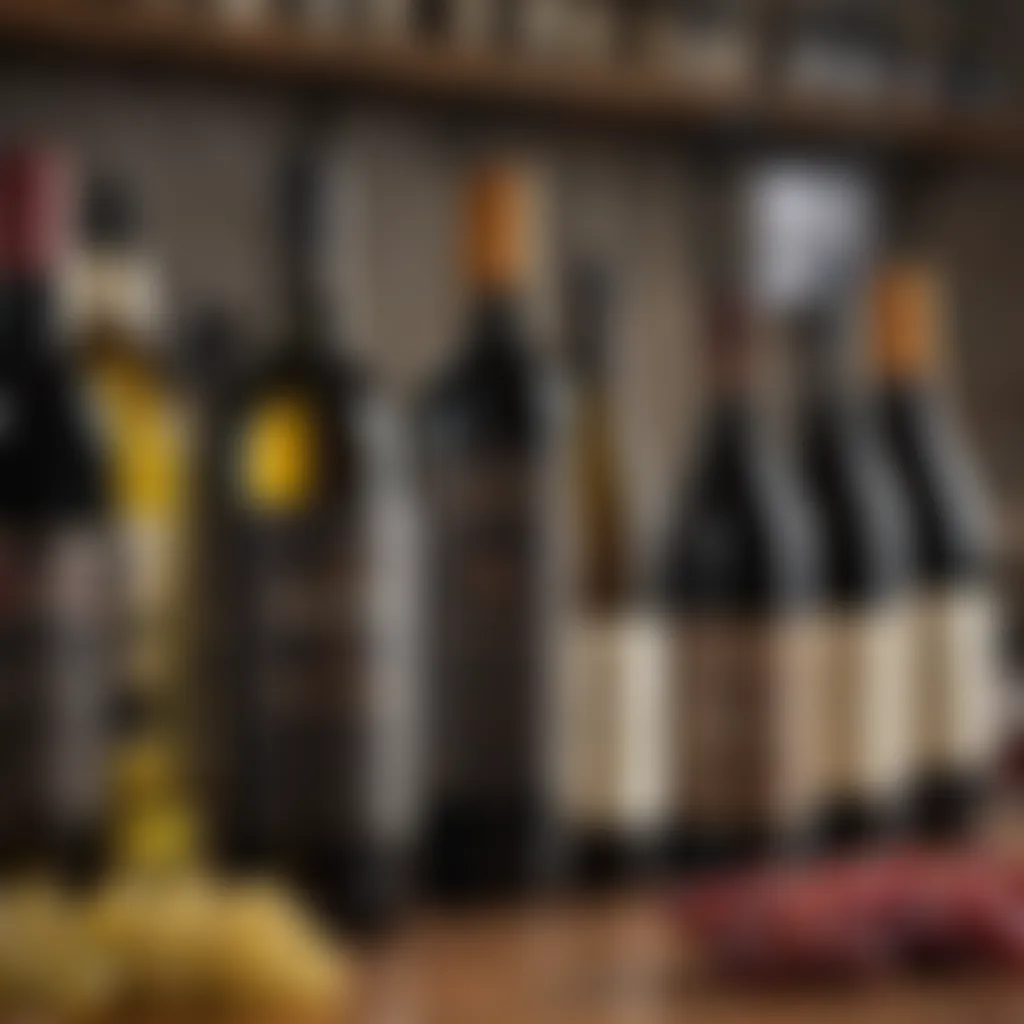 A selection of premium wines available through Costco's delivery service