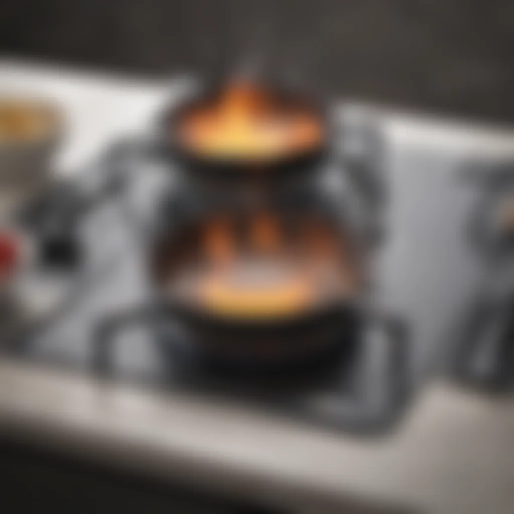 A sleek countertop stove burner with modern design