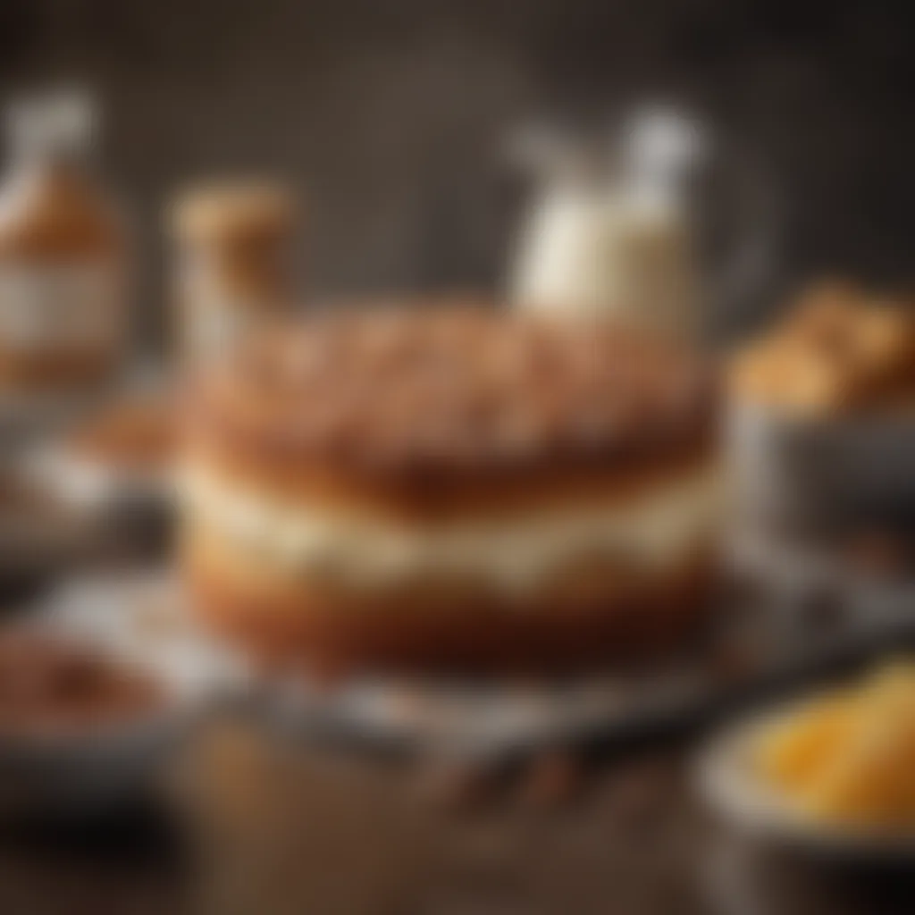 Premium Ingredients Selection Premium ingredients selection for coffee cake