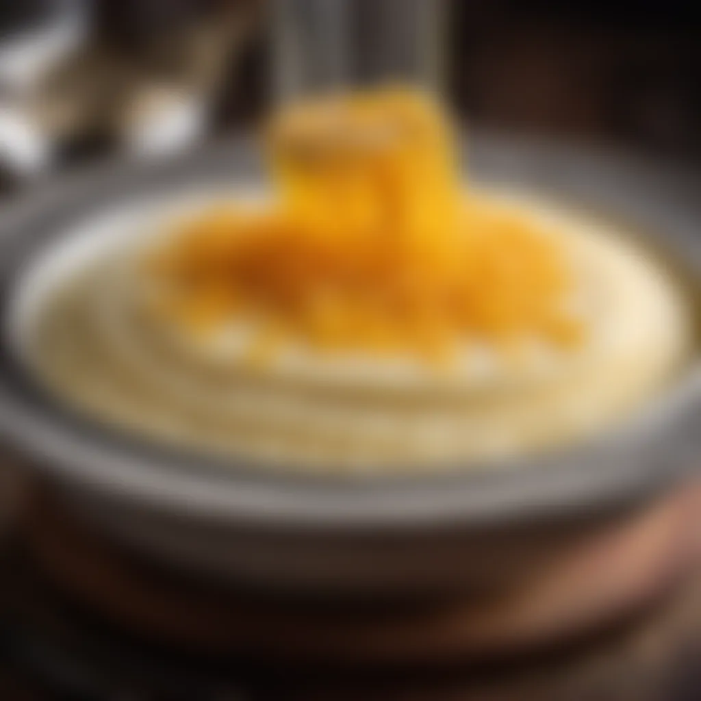 Infusing flavors into cheese grits