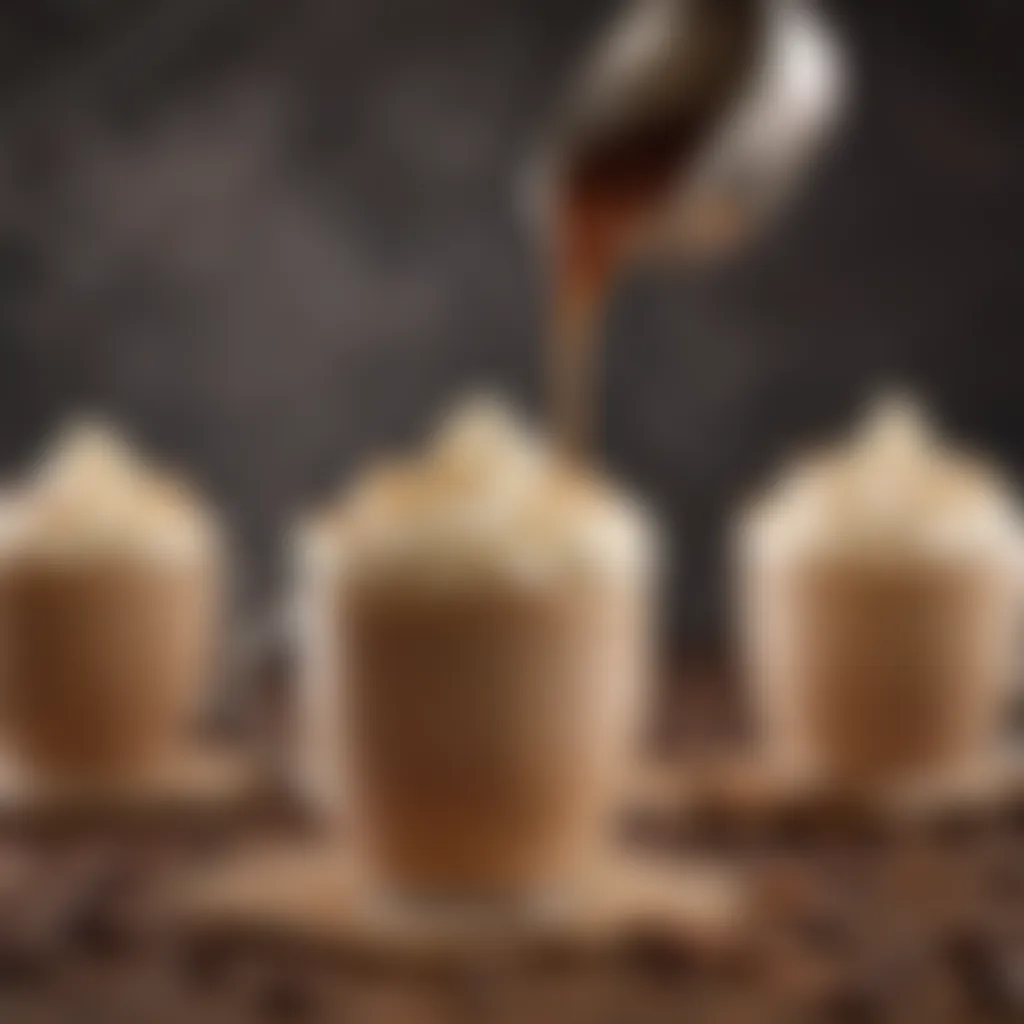 A vibrant array of flavored coffee creamers