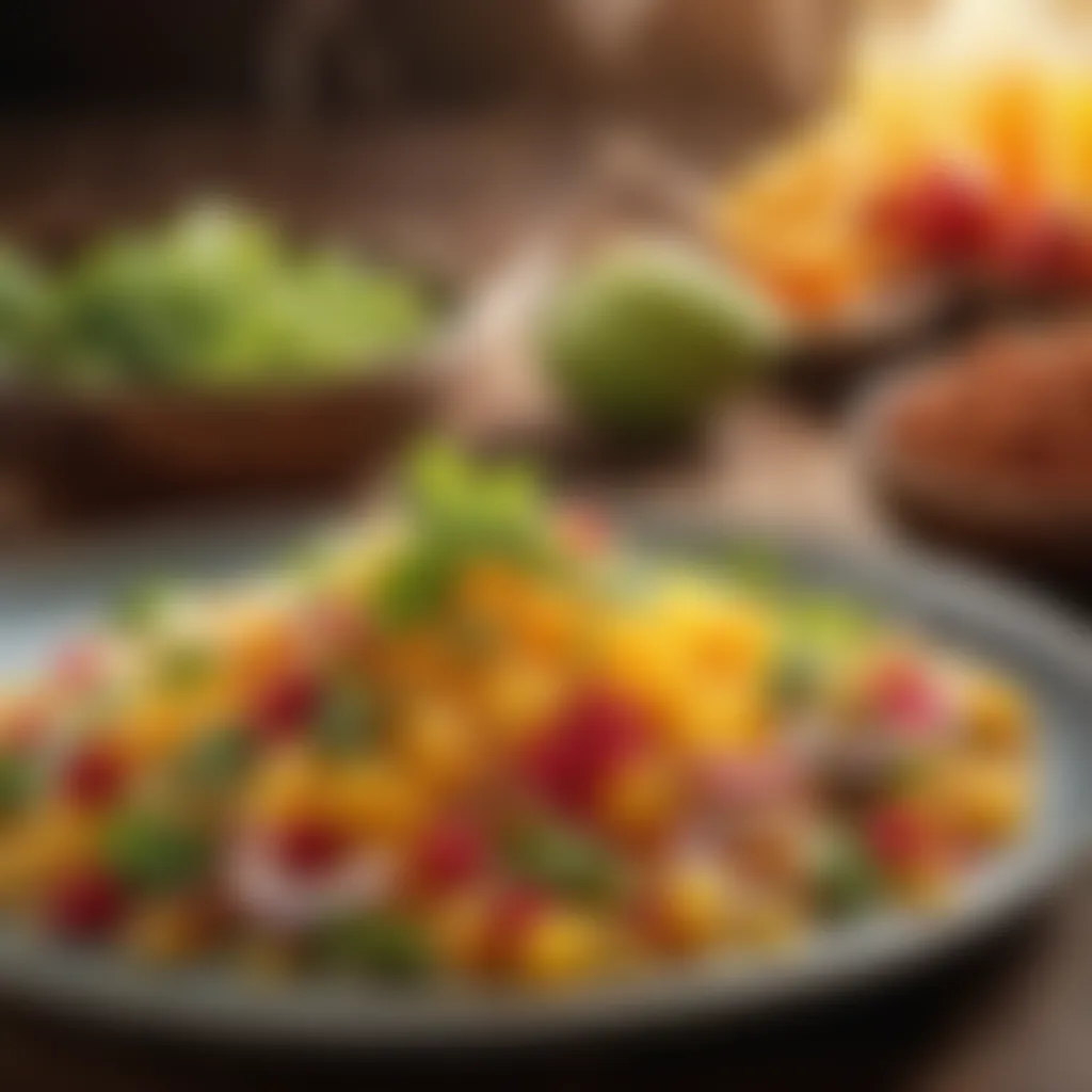 Harmonious Flavor Fusion Artistic depiction of flavor fusion