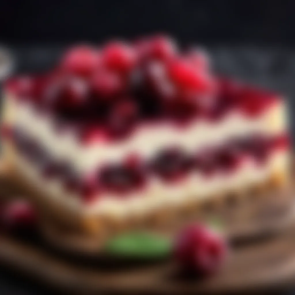 Sliced Indulgence of Wensleydale Cranberry Fusion Wensleydale Cranberry Delight Slice