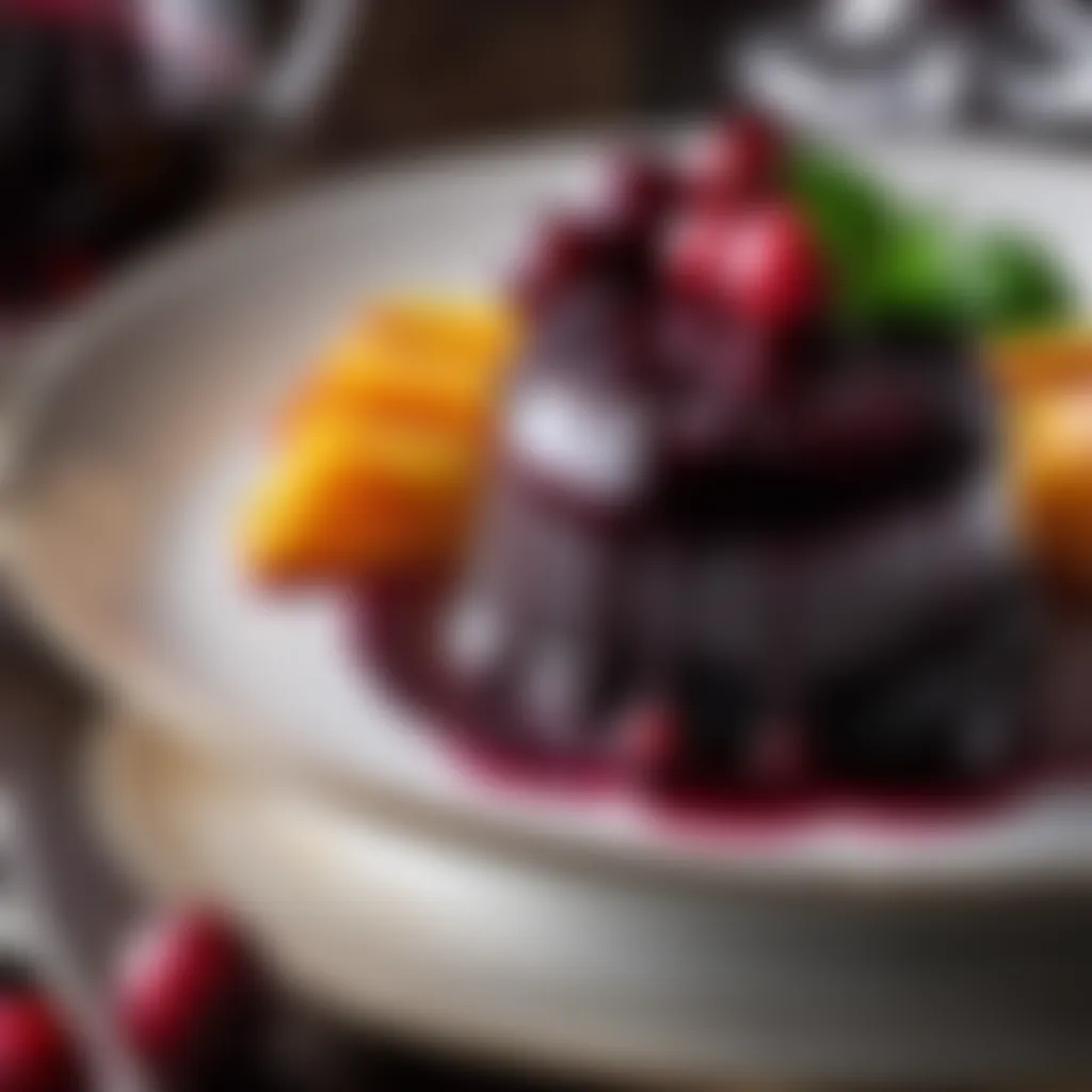 Exquisite Cranberry Red Wine Reduction