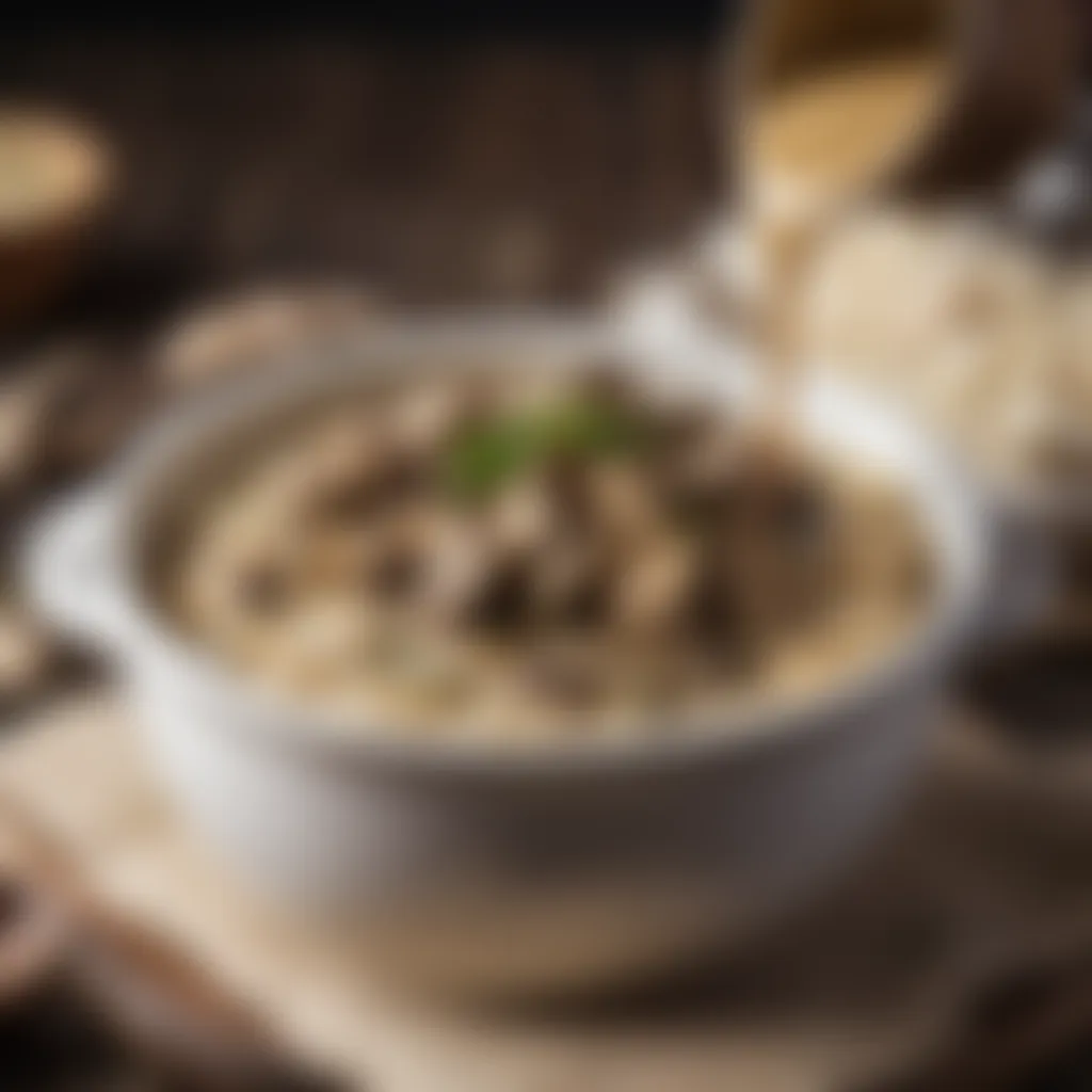 Cream of Mushroom Sauce Preparation