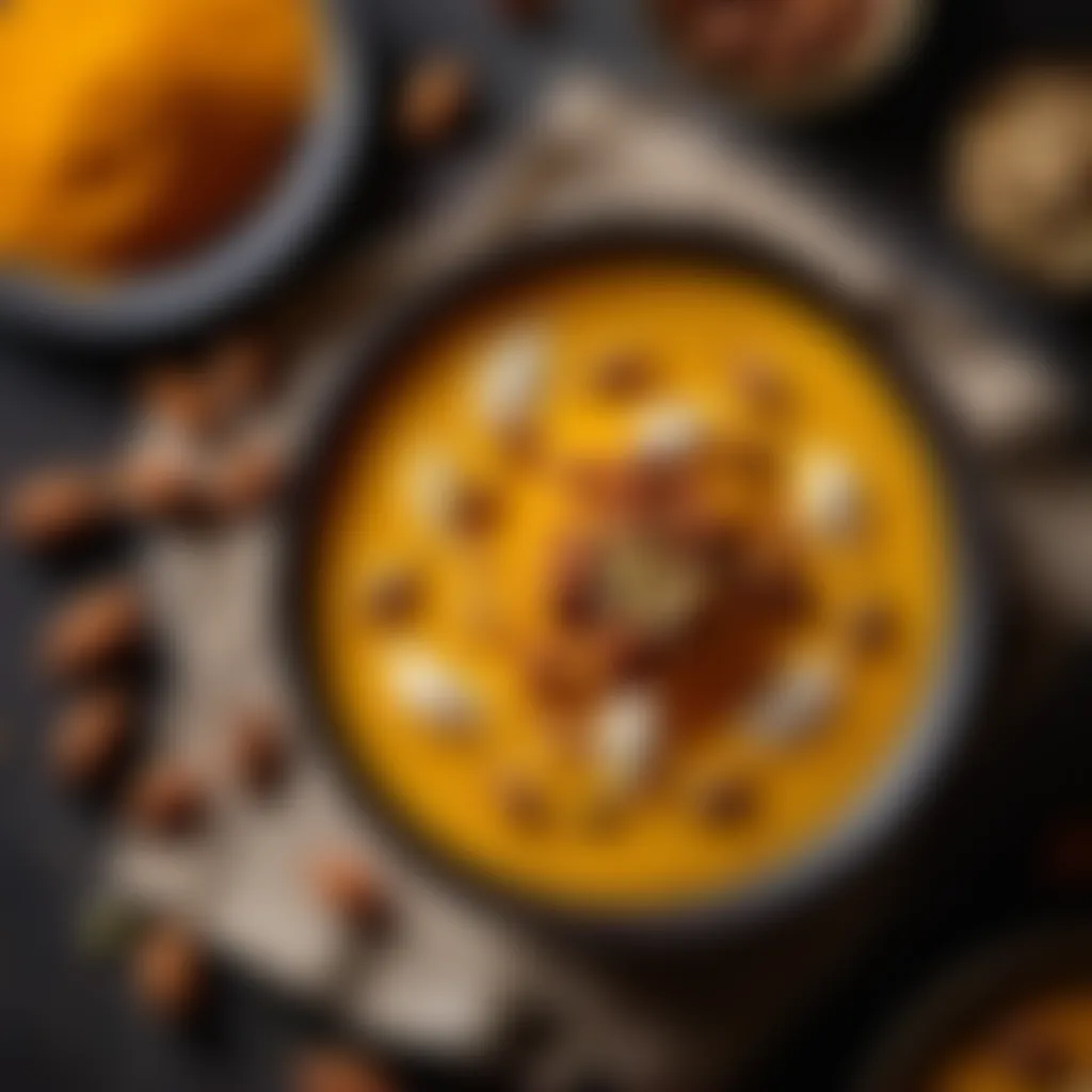 Aesthetic finish of Aadi Paal Creamy Aadi Paal garnished with saffron strands and nuts