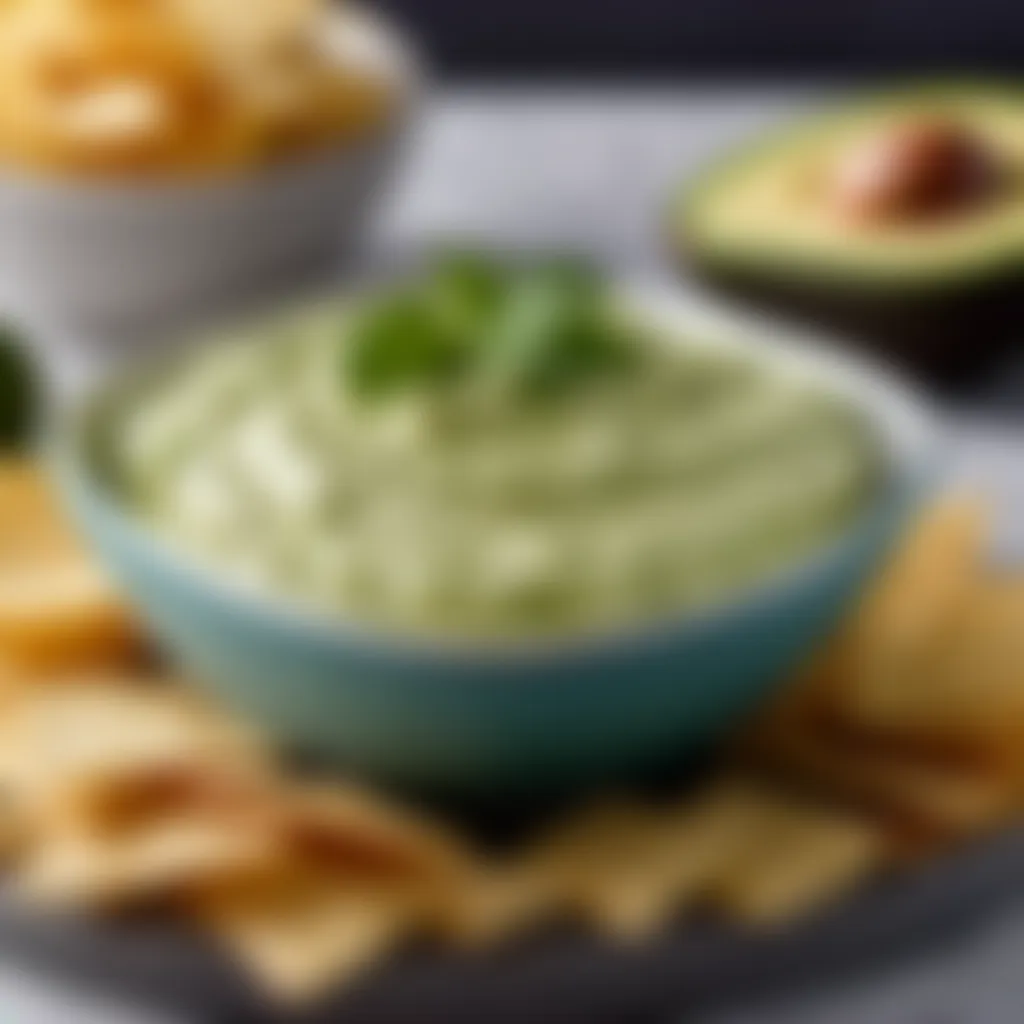 Bowl of Creamy Avocado Dip