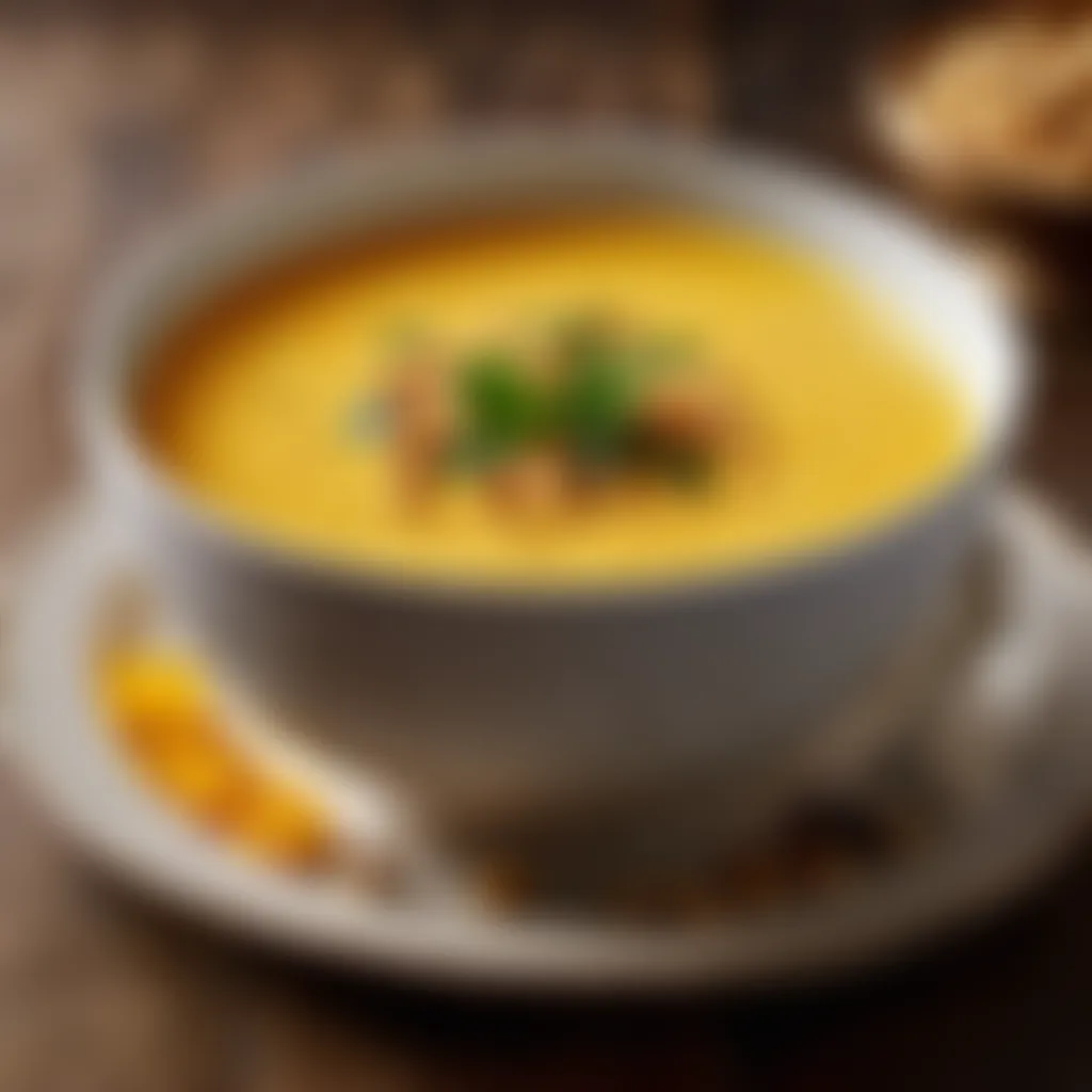 Creamy Chickpea Soup with Turmeric