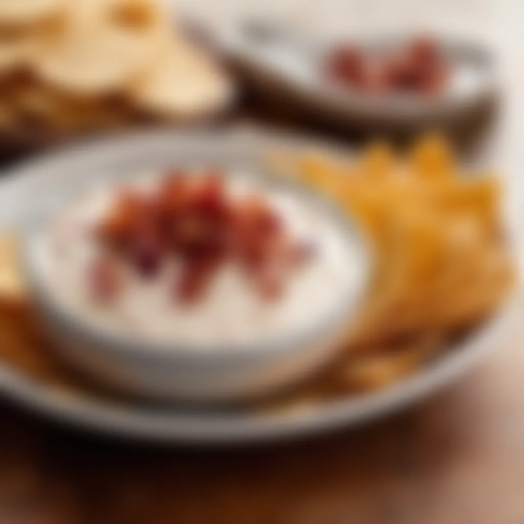 Creamy Dip with Crispy Bacon