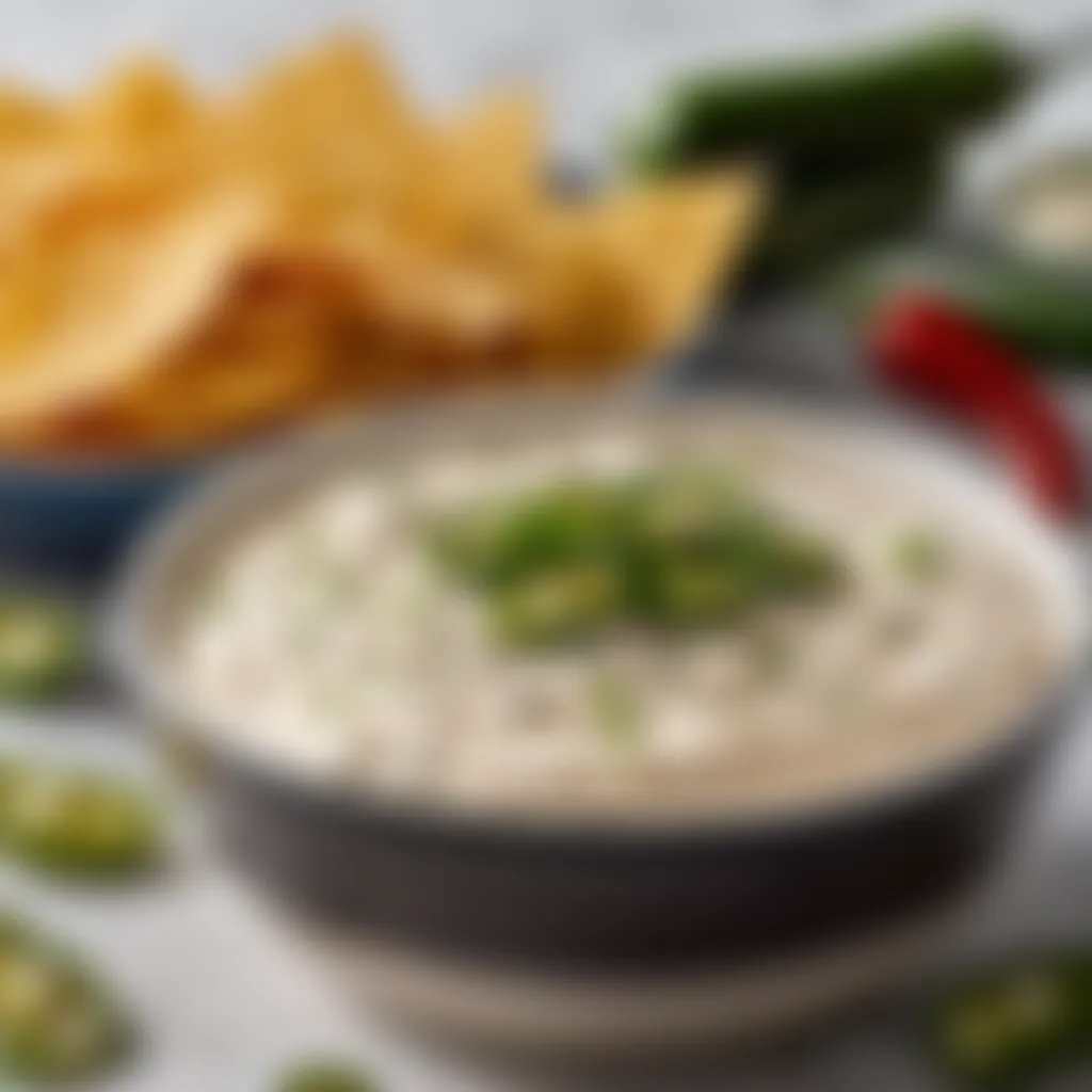 Creamy Dip with Spicy Jalapenos