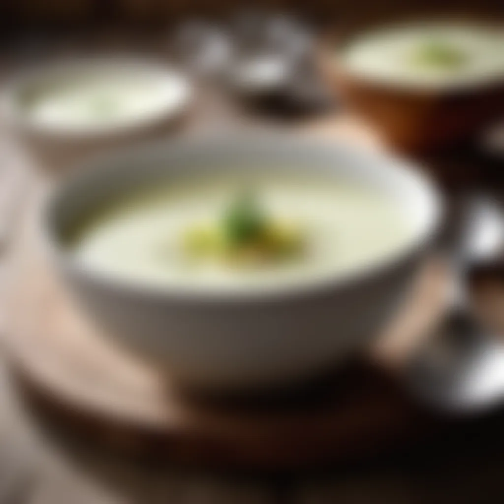 Creamy fennel soup